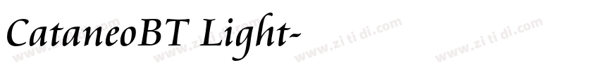 CataneoBT Light字体转换 CataneoBT Light字体转换